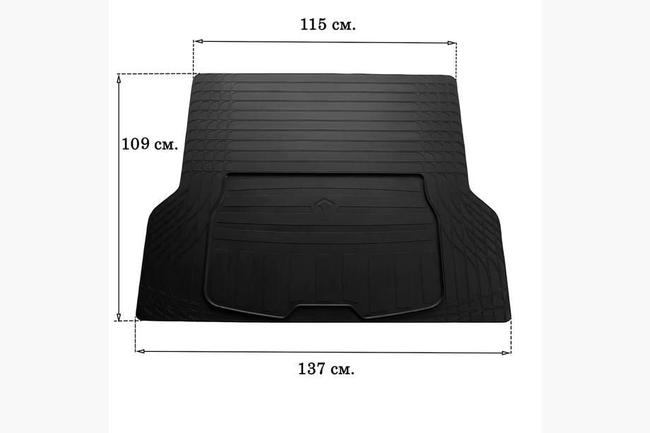 Universell bagagerumsmatta L 137x109 cm (Stingray, gummi) Foto 1
