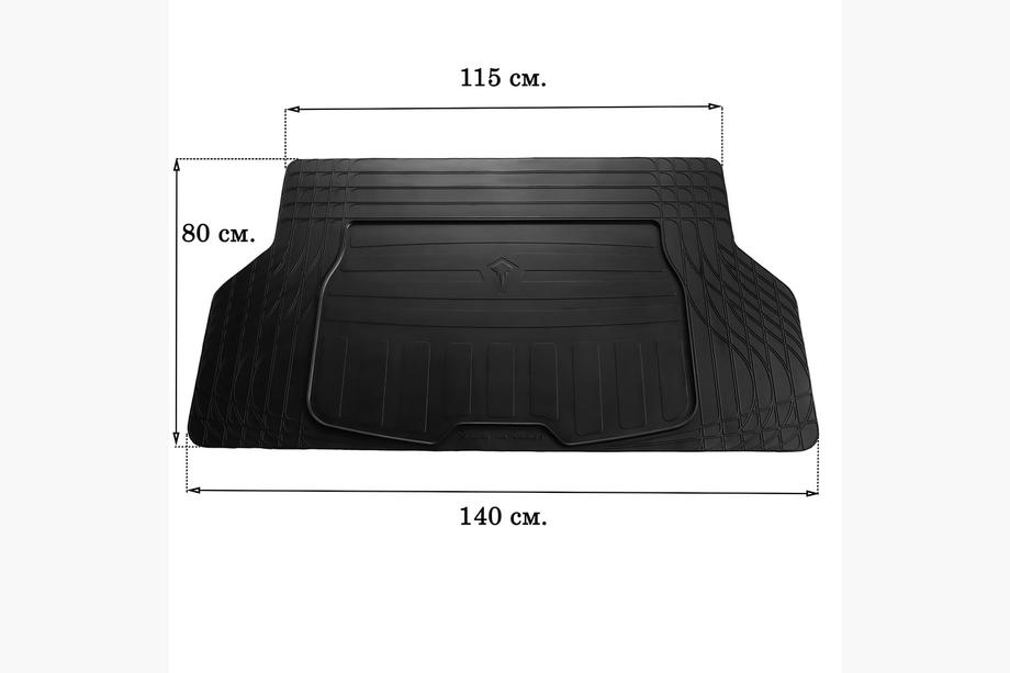 Universell bagagerumsmatta S 140x80 cm (Stingray, gummi) Foto 1