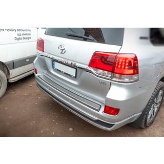 Insats till bakre stötfångare 2016+ (ABS + rostfritt stål) Toyota Land Cruiser 200 2007–2021 foto 3