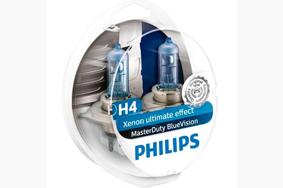 Philips H4 BlueVision strålkastarlampa 75/70W 24V 13342BV-kit Image