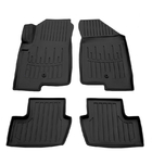 Jeep Compass 2006–2016 Stingray 3D gummimattor för kupén (set 4 st, en fästclip på förarmattan) foto 1