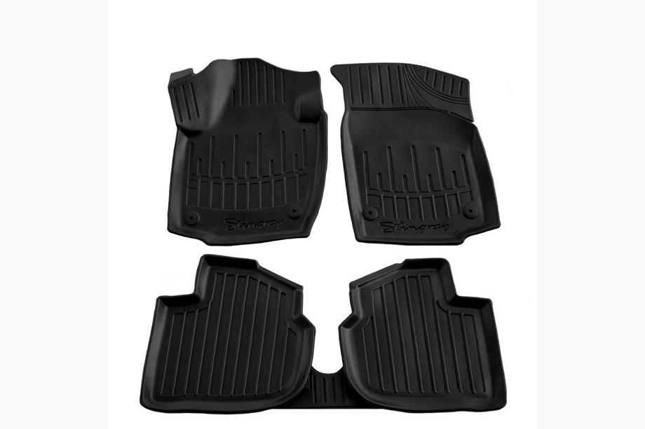 Skoda Rapid 2012–2019 Stingray 3D bilmattor (5 st, polyuretan) Image