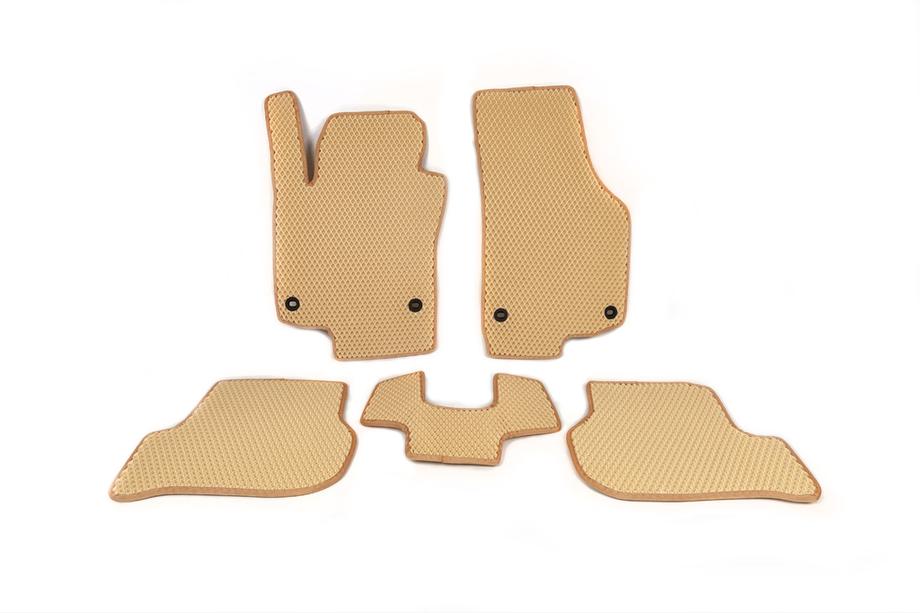 Volkswagen Golf 5 2003–2009 EVA bilmattor (beige) Image