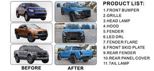 Ford Ranger 2011–2022 Karosserikit (F150 Raptor-design 2015-2020) foto 2