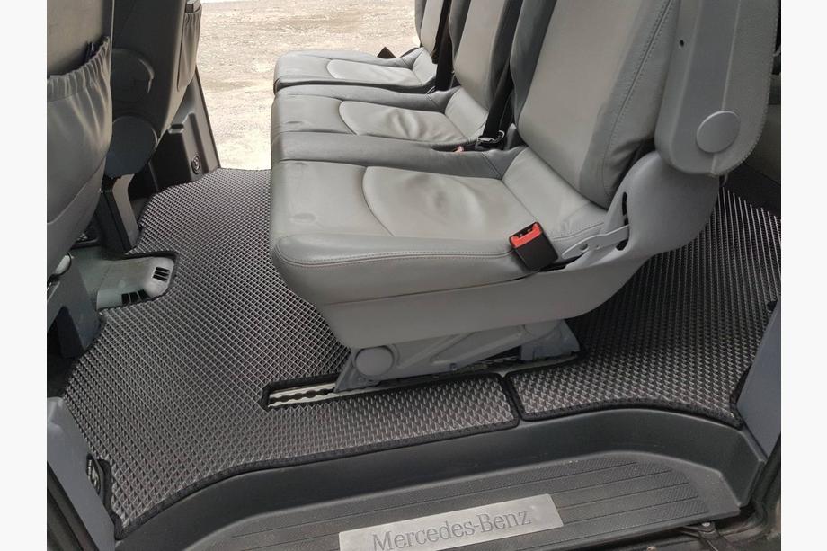 Mercedes Vito W639 2004–2014 EVA V2 bilmattor (Endast avhämtning, komplett set för hela kupén, svarta) Foto 6