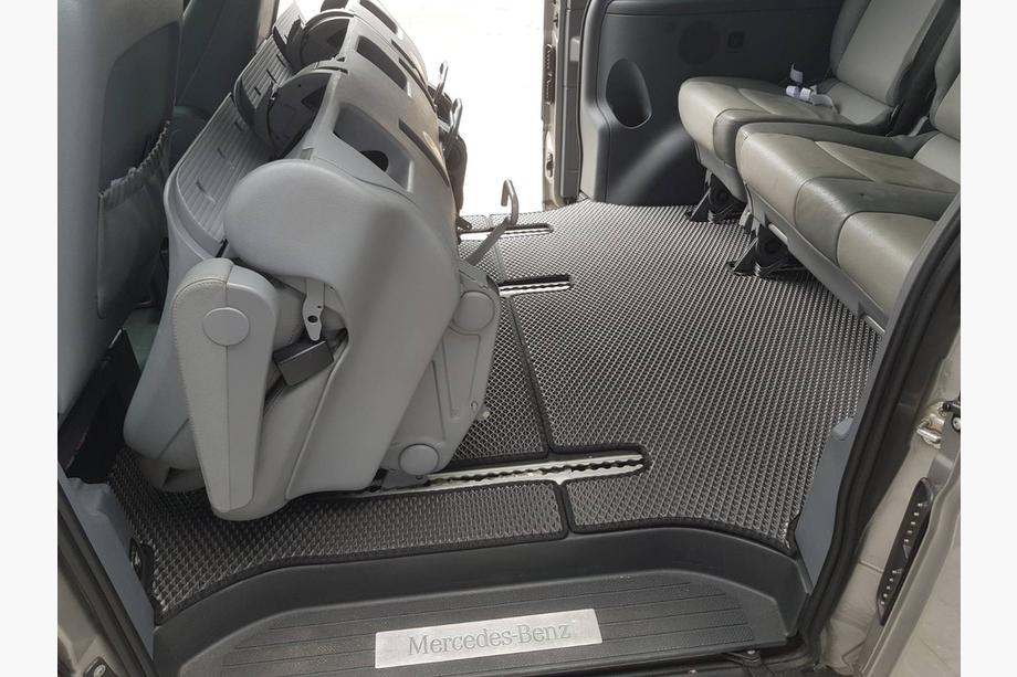 Mercedes Vito W639 2004–2014 EVA V2 bilmattor (Endast avhämtning, komplett set för hela kupén, svarta) Foto 9
