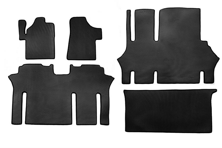 Mercedes Vito W639 2004–2014 EVA V2 bilmattor (Endast avhämtning, komplett set för hela kupén, svarta) Foto 3