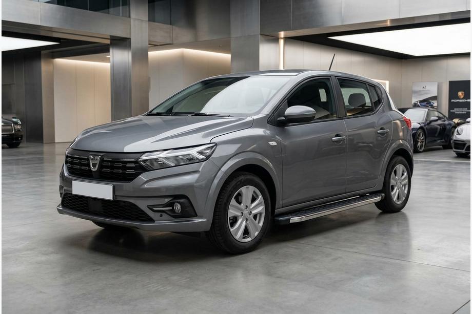 Dacia Sandero 2021– Sidosteg BlackLine (2 st, aluminium) Image