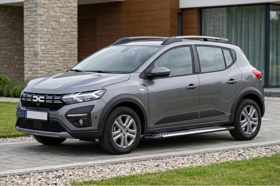 Dacia Sandero 2021– Sidosteg Line (2 st, aluminium) Image