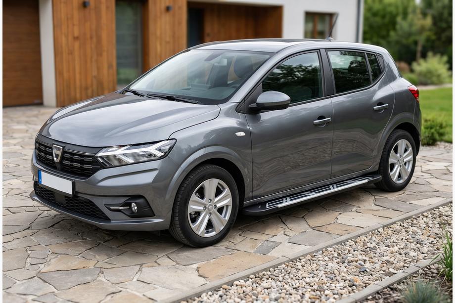 Dacia Sandero 2021– Sidosteg Sunrise (2 st, aluminium) Image