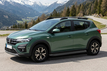 Dacia Sandero 2021– Sidosteg Tayga Black (2 st, aluminium) foto 1