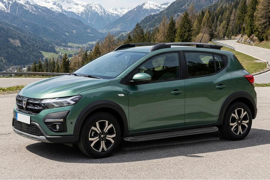 Dacia Sandero 2021– Sidosteg Tayga Black (2 st, aluminium) Image
