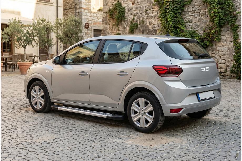 Dacia Sandero 2021– Sidosteg Vision New Grey (2 st, aluminium) Image