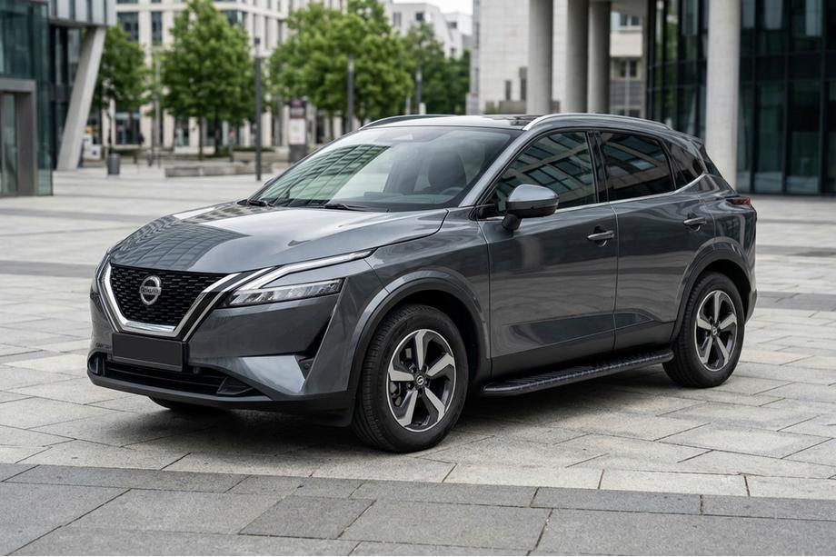 Nissan Qashqai 2021– Sidosteg Bosphorus Black (2 st, aluminium) Image