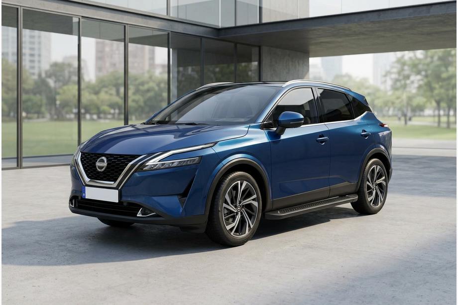 Nissan Qashqai 2021– Sidosteg Allmond Black (2 st, aluminium) Image
