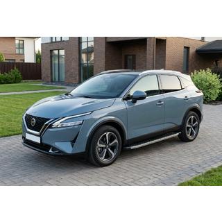 Sidosteg BlackLine (2 st, aluminium) Nissan Qashqai 2021– foto 1