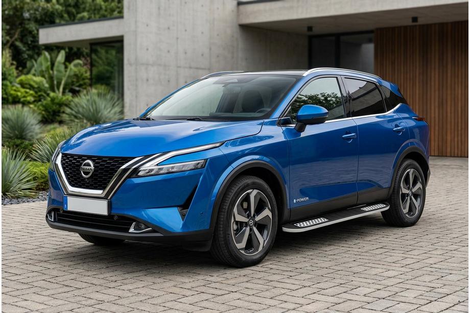 Nissan Qashqai 2021– Sidosteg Tayga V2 (2 st, aluminium) Image