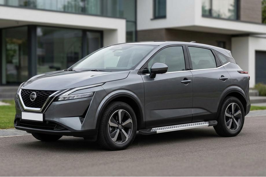 Nissan Qashqai 2021– Sidosteg Vision New Grey (2 st, aluminium) Image