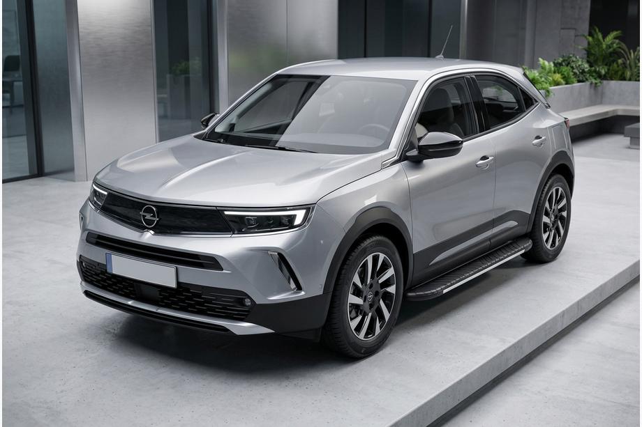 Opel Mokka 2021– Sidosteg Bosphorus Grey (2 st, aluminium) Image