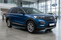 Ford Explorer 2019– Sidosteg Maya Blue (2 st, aluminium) foto 1