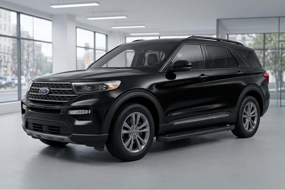 Ford Explorer 2019– Sidosteg Allmond Black (2 st, aluminium) Image