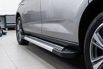 Volkswagen Caddy 2020– Sidosteg Vision New Grey (2 st, aluminium) Maxi hjulbas foto 1