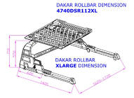 Volkswagen Amarok 2010–2022 Rollbar med korg Dakar (för rullkapell) foto 5