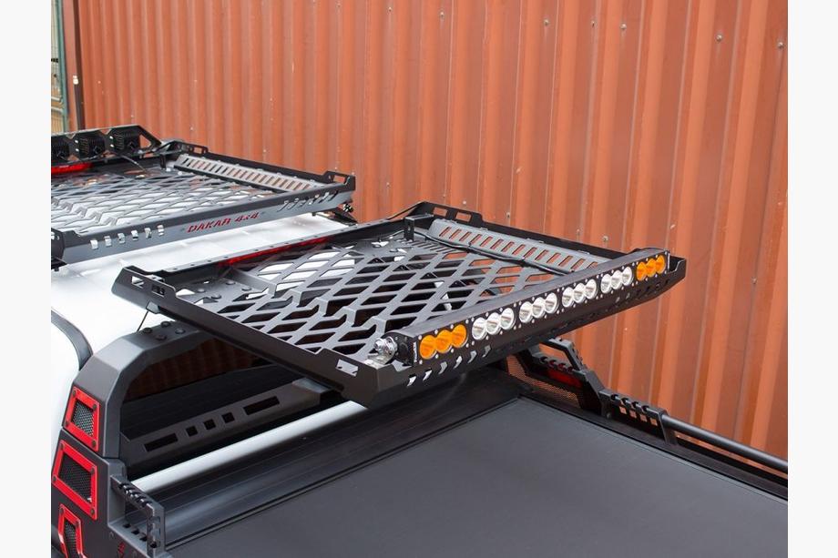 Toyota Hilux 2006–2015 Dakar lastkorg för rollbar (100x100 cm) Foto 2