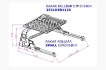 Mitsubishi L200 2006–2015 Rollbar med lastkorg Dakar foto 5