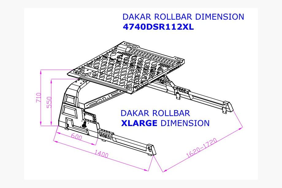 Mercedes X class 2017–2020 Rollbar med korg Dakar (för rullkapell) Foto 6