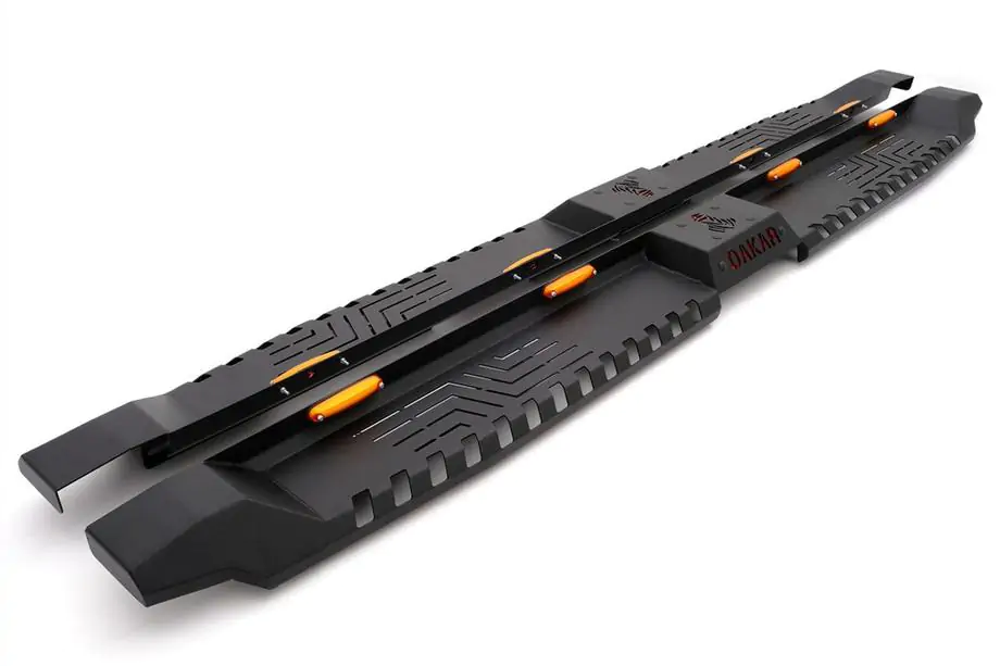 Isuzu D-Max 2002–2011 Dakar V2 sidosteg med LED (2 st, metall) Image