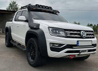 SsangYong Musso II 2018– Vindrutedeflektor för takräcke DAKAR (LED) foto 2