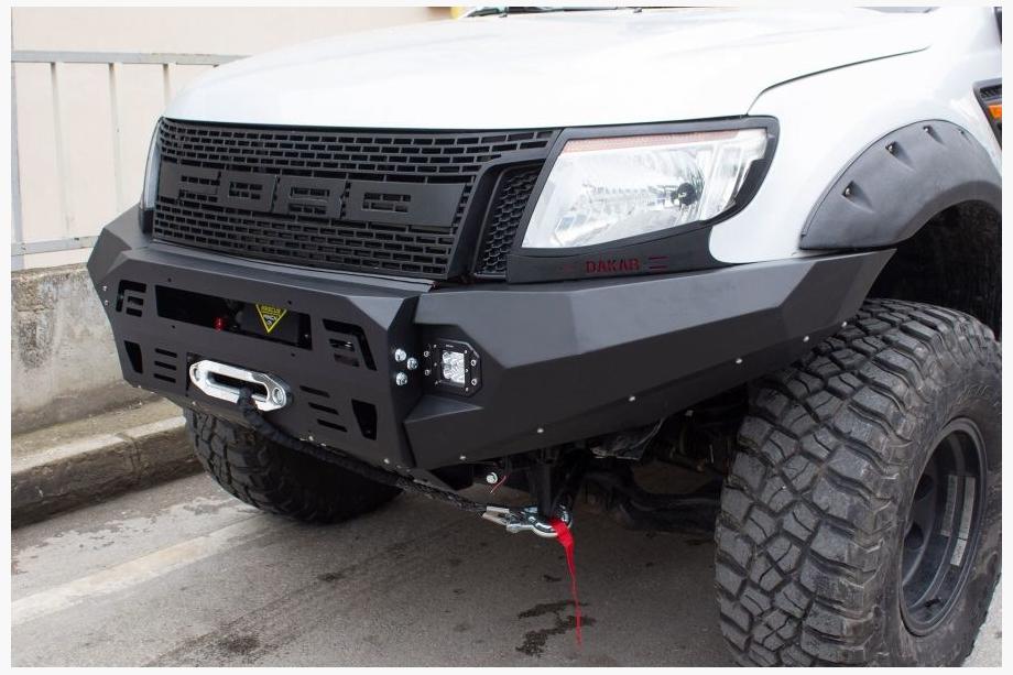 Ford Ranger 2011–2022 Främre stötfångare med hasplåtsskydd Dakar (2011-2015) Foto 1