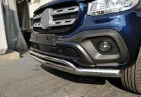 Mercedes X class 2017–2020 Främre dubbel frontbåge Vegas (rostfri, 76 mm) foto 1