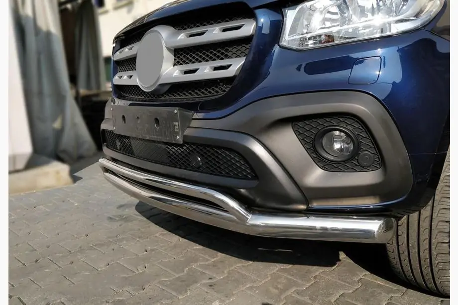 Mercedes X class 2017–2020 Främre dubbel frontbåge Vegas (rostfri, 76 mm) Image