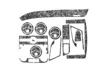 Chevrolet Aveo T250 2005–2011 Instrumentpanellister (litet set) Aluminium foto 2
