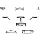 Peugeot 206 1998–2024 Instrumentpanelinlägg (Meric, Plus, 2009↗) Aluminium foto 2