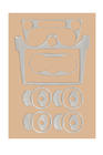 Daewoo Matiz 1998–2008 Instrumentpanelskydd (2005-2008) V1 Aluminium foto 1