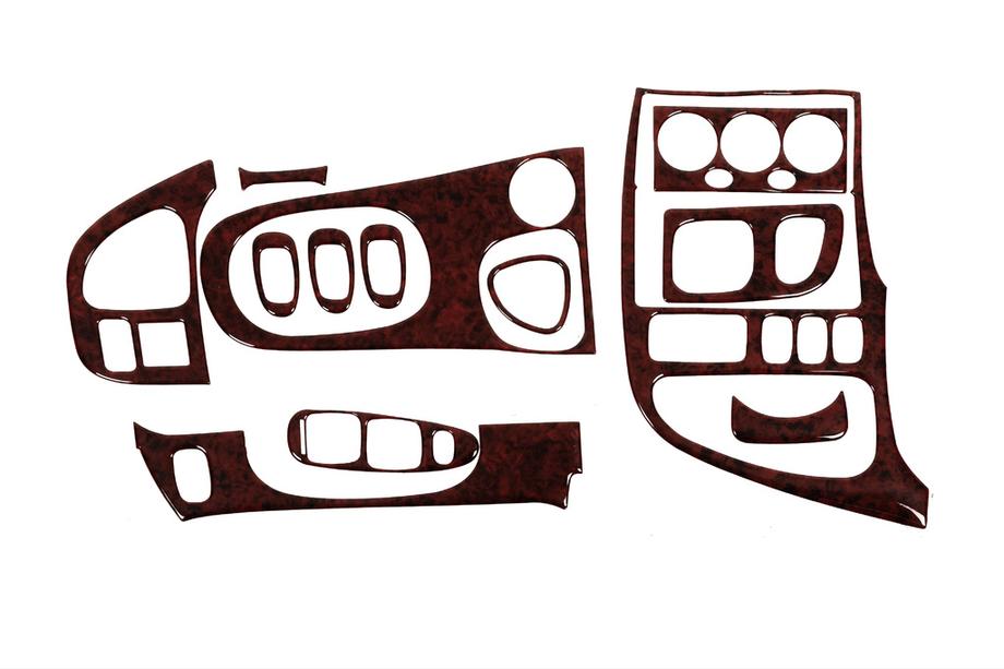 Kia Shuma 1998–2001 Instrumentpanelsdekor Mörkt trä Image