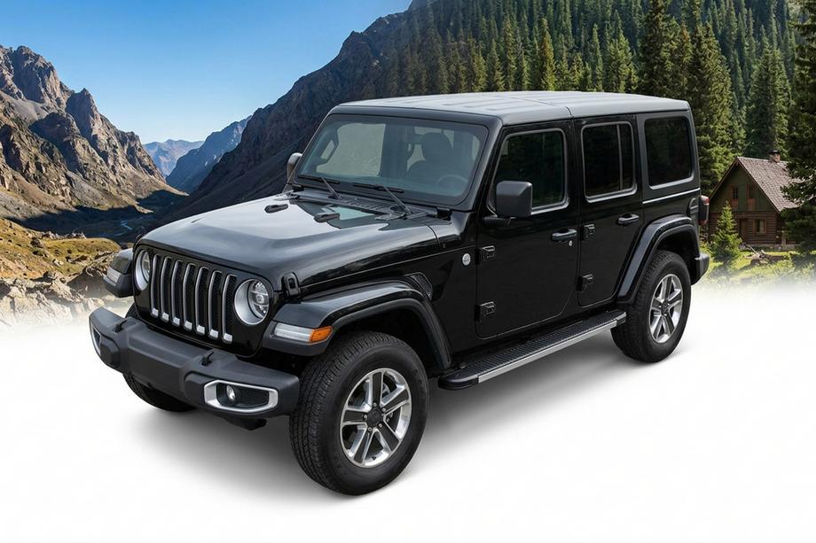Jeep Wrangler 2018– Sidosteg Maya V1 (2 st, aluminium) Image