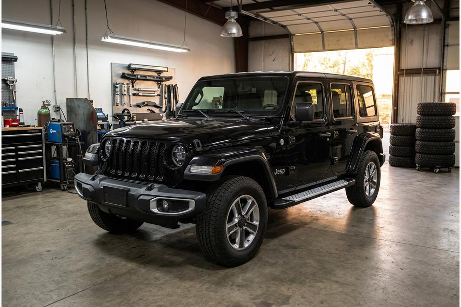 Jeep Wrangler 2018– Sidosteg Allmond Grey (2 st, aluminium) Image