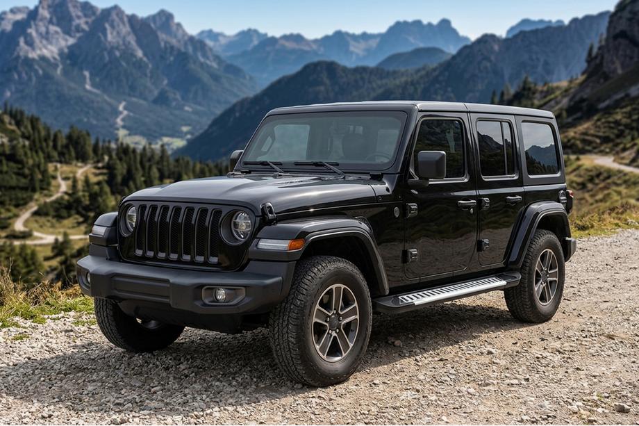 Jeep Wrangler 2018– Sidosteg Line (2 st, aluminium) Image