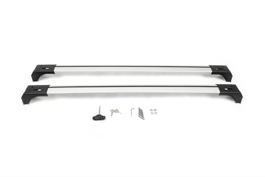 Audi Q7 2015–2026 Takräckets tvärbalkar för integrerade takrails Skybar (2 st) Svart Foto 8
