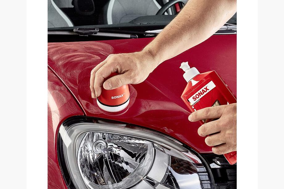 Sonax NanoPro färgpolish med vax röd 250 ml Foto 4
