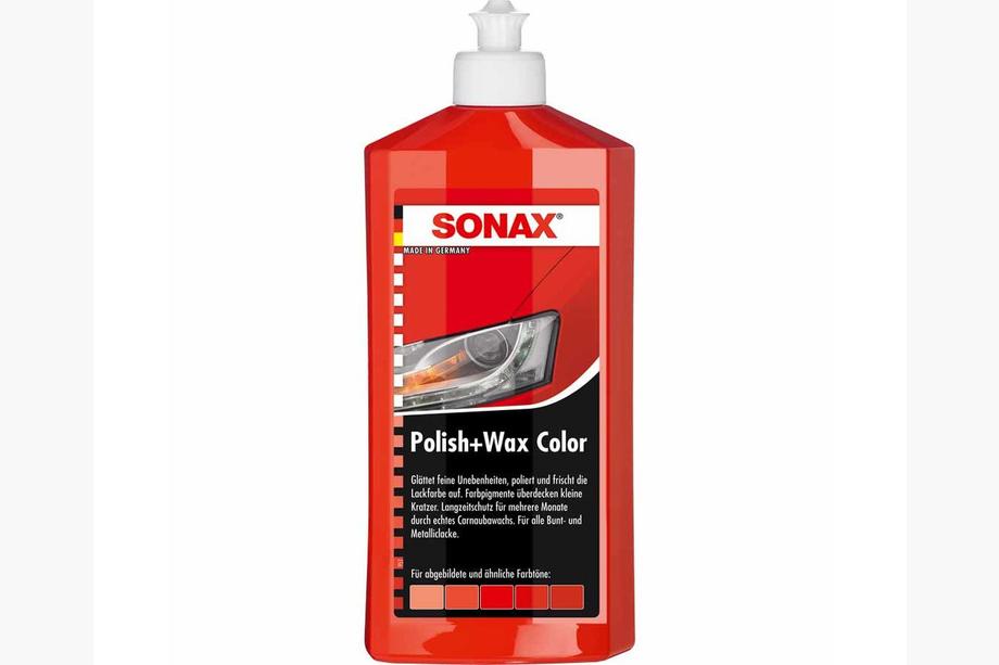 Sonax NanoPro färgpolish med vax röd 500 ml Image
