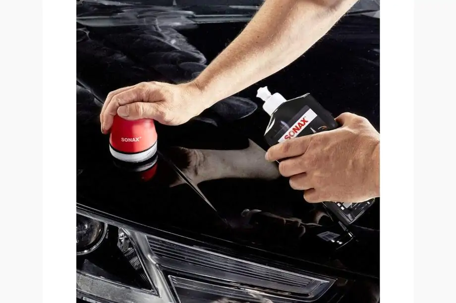 Sonax NanoPro färgat vaxpolish svart 500 ml Foto 3