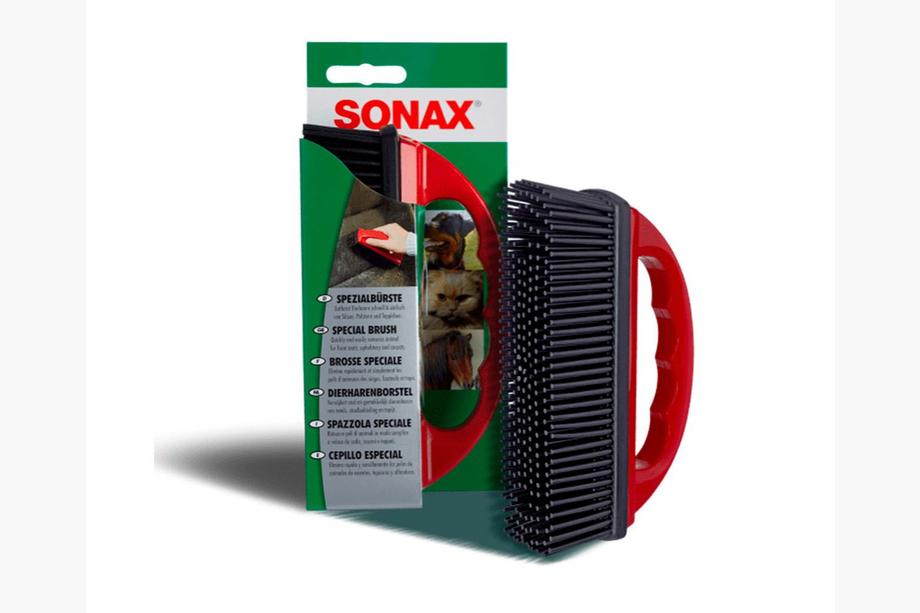 Sonax borste för att avlägsna djurhår från textilklädsel Image