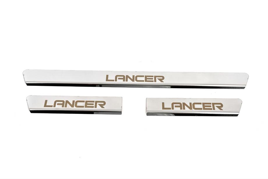Mitsubishi Lancer 9 2004–2008 REA! Carmos instegslister (3 st, rostfritt stål) Image