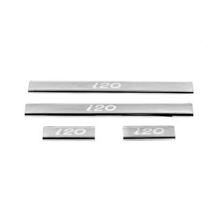 Tröskelskydd Carmos V2 (4 st, rostfritt) Hyundai I-20 2008–2012 foto 2