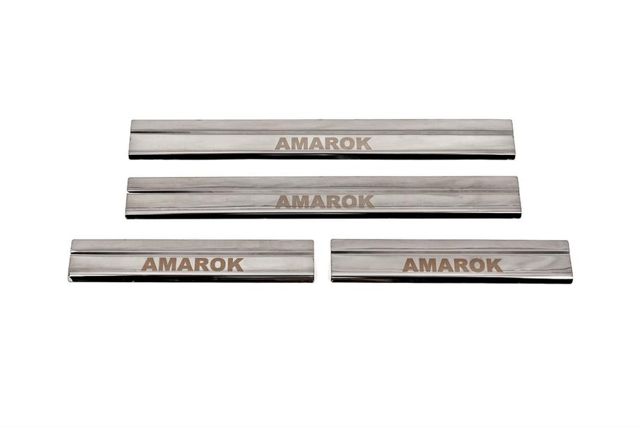 Volkswagen Amarok 2010–2022 Carmos V3 instegslister (4 st, rostfritt stål) Foto 1